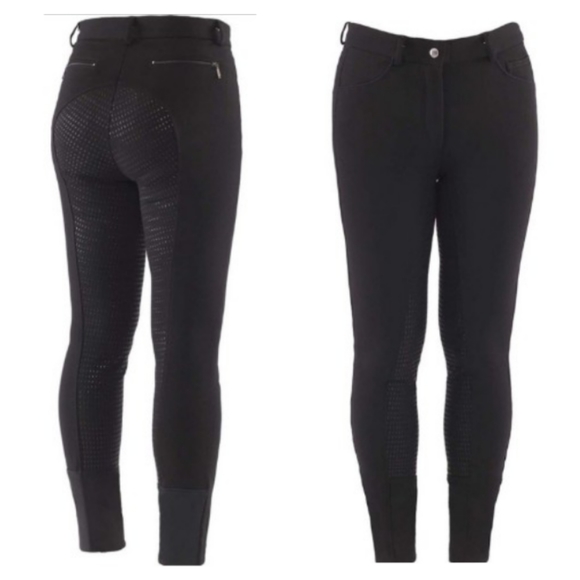 HR FARM Pants & Jumpsuits Hr Farm Black Womens Full Breech Horse